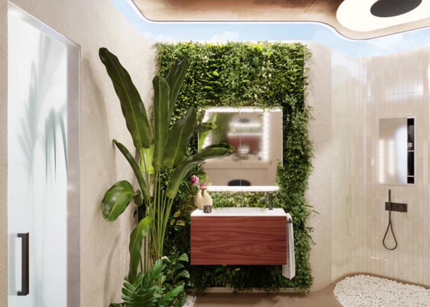 Desain Kamar Mandi Minimalis 2x3 dengan Konsep Green Living