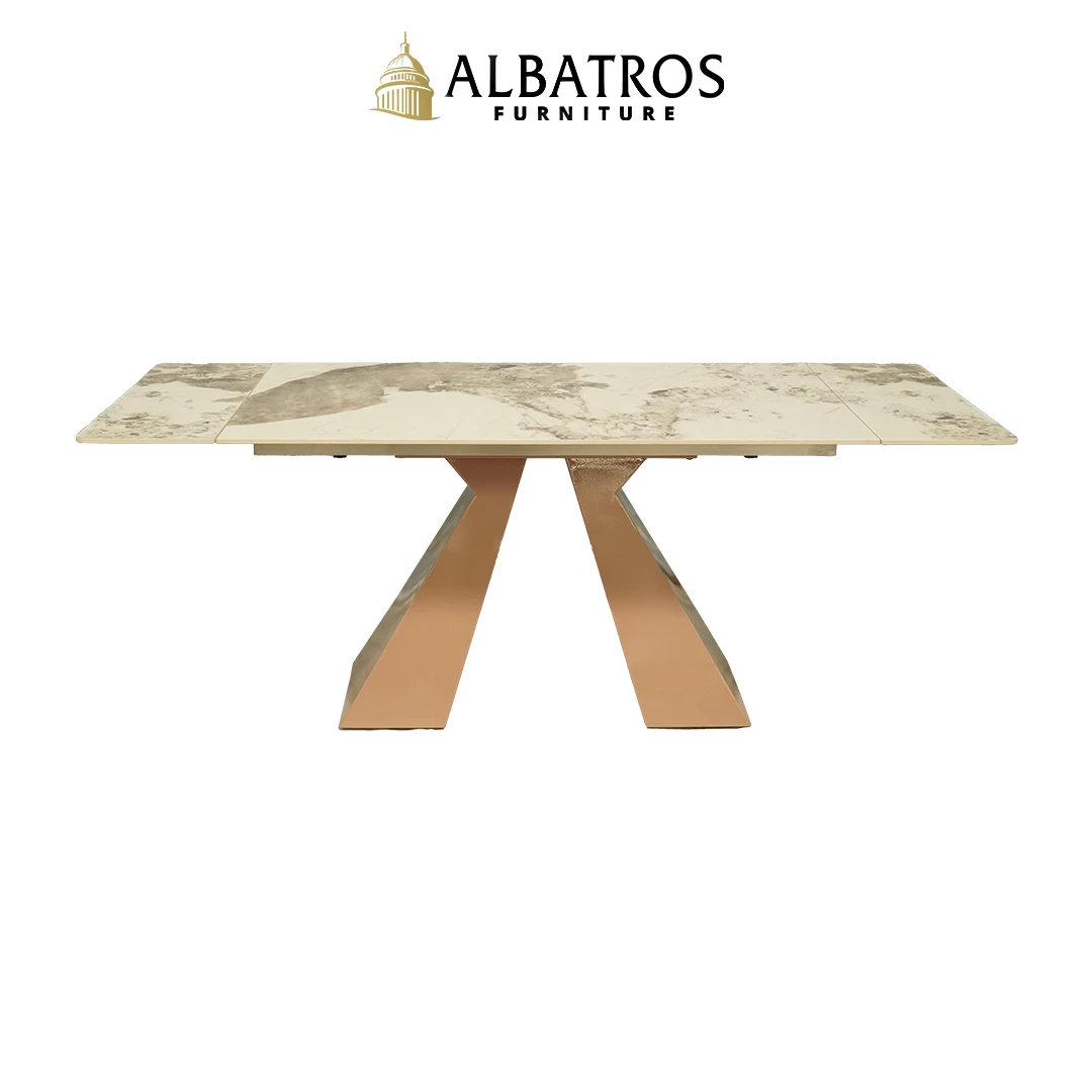 Spring Dining Table Luxury – Meja Makan Estetik