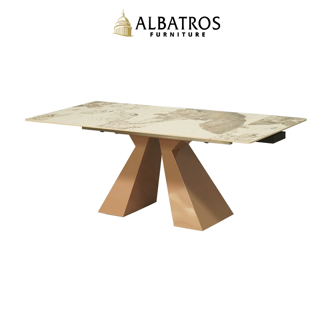 Spring Dining Table Luxury – Meja Makan Estetik