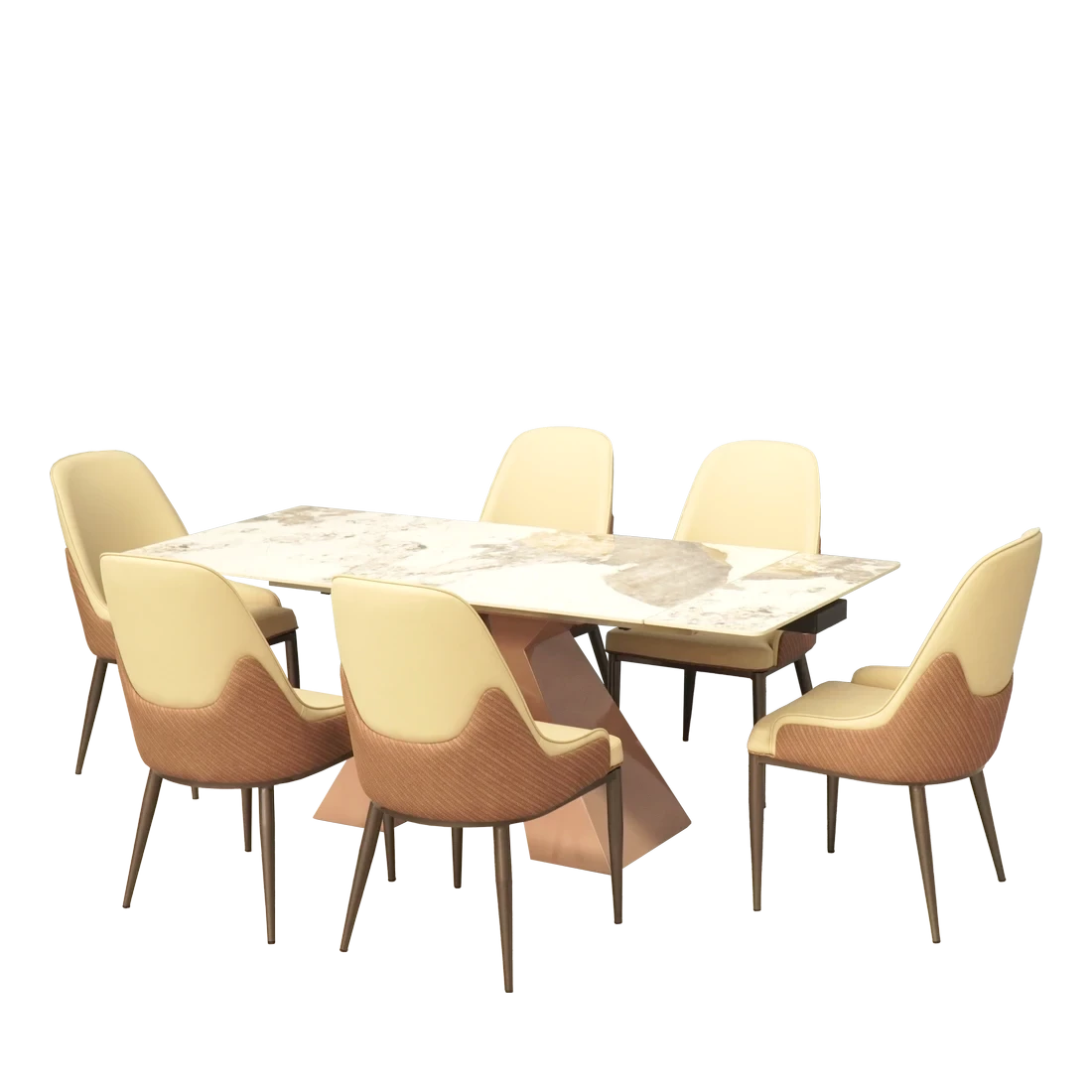 Spring Dining Table Luxury – Meja Makan Estetik