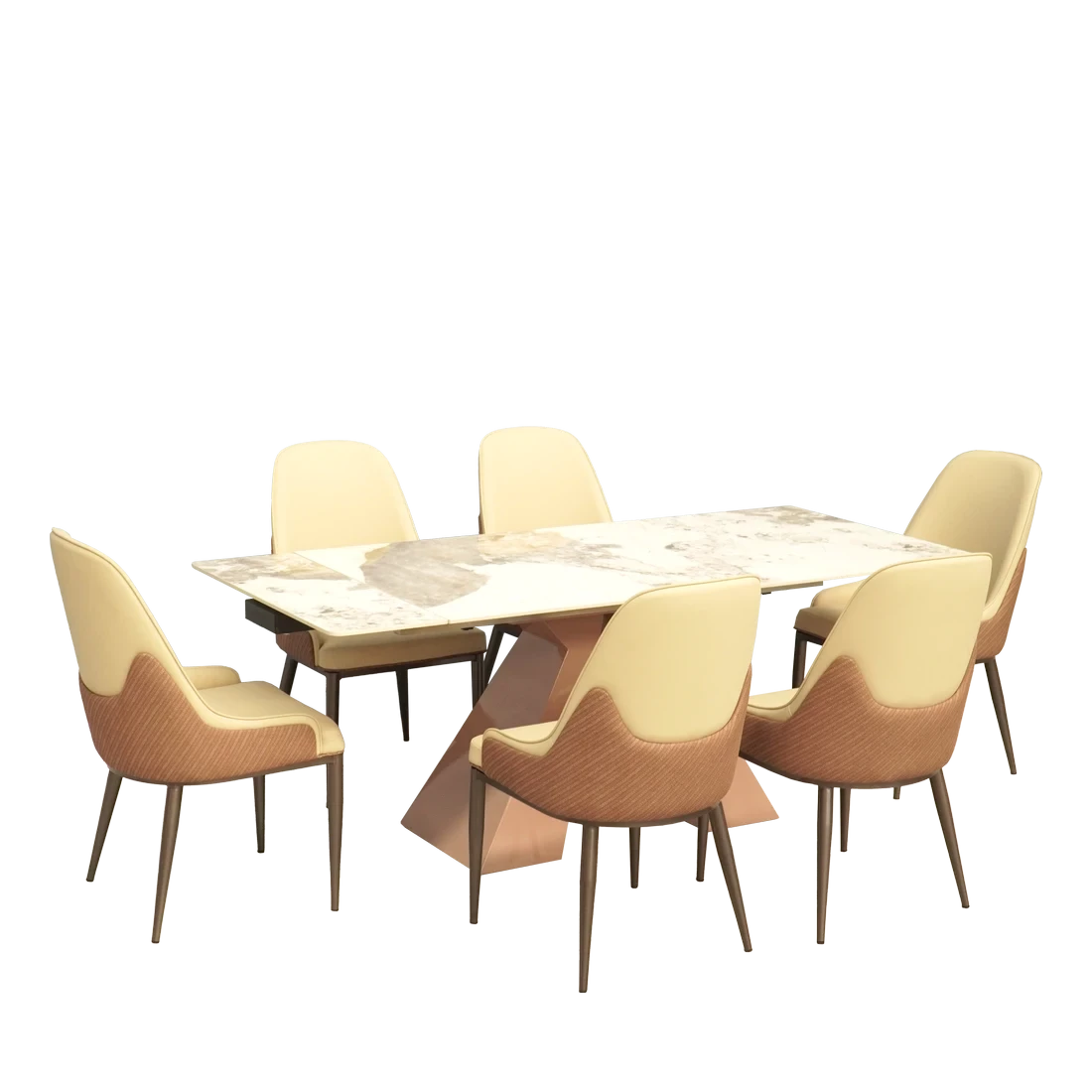Spring Dining Table Luxury – Meja Makan Estetik