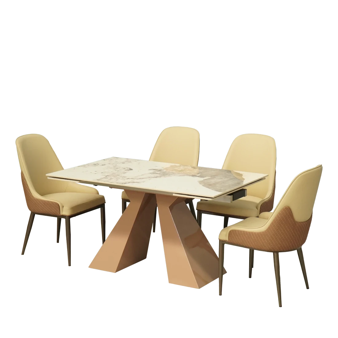 Spring Dining Table Luxury – Meja Makan Estetik