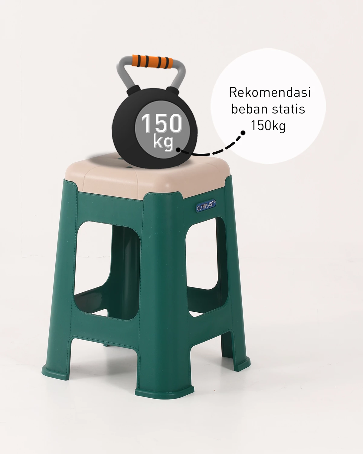 Kursi Plastik Stool Olymplast - KNITTING STOOL 1 PCS gallery 3