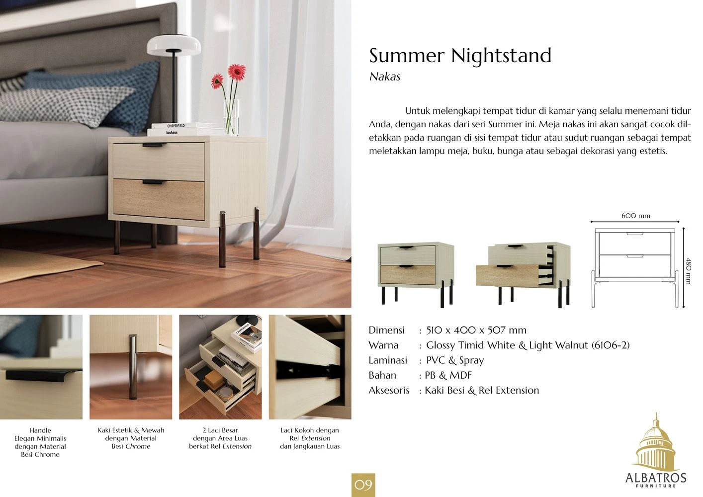 NST Summer - Meja Nakas Meja Samping gallery 1