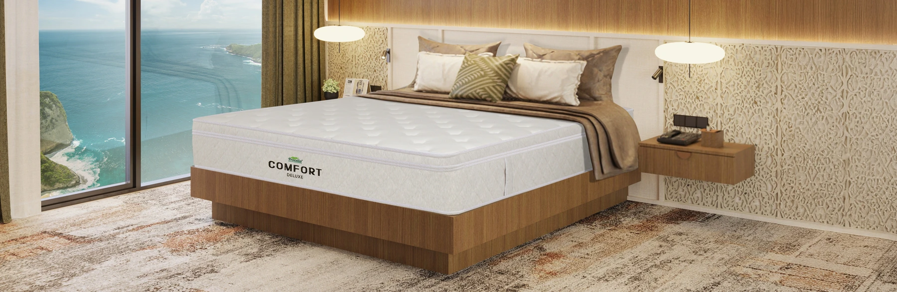 Hadir untuk memenuhi kebutuhan bisnis perhotelan dengan fitur unggulan seperti Zip Flex Feature, Flexi Comfort, dan Dual Sided yang menghadirkan pengalaman tidur berkesan bagi setiap tamu.