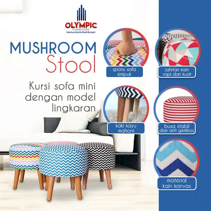 Sofa Lipat Ariel + Sofa IVI / Mushroom Stool gallery 3