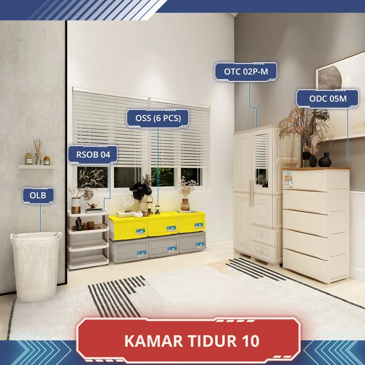 Paket Hemat Kamar Tidur Olymplast - Hidup Seimbang 10