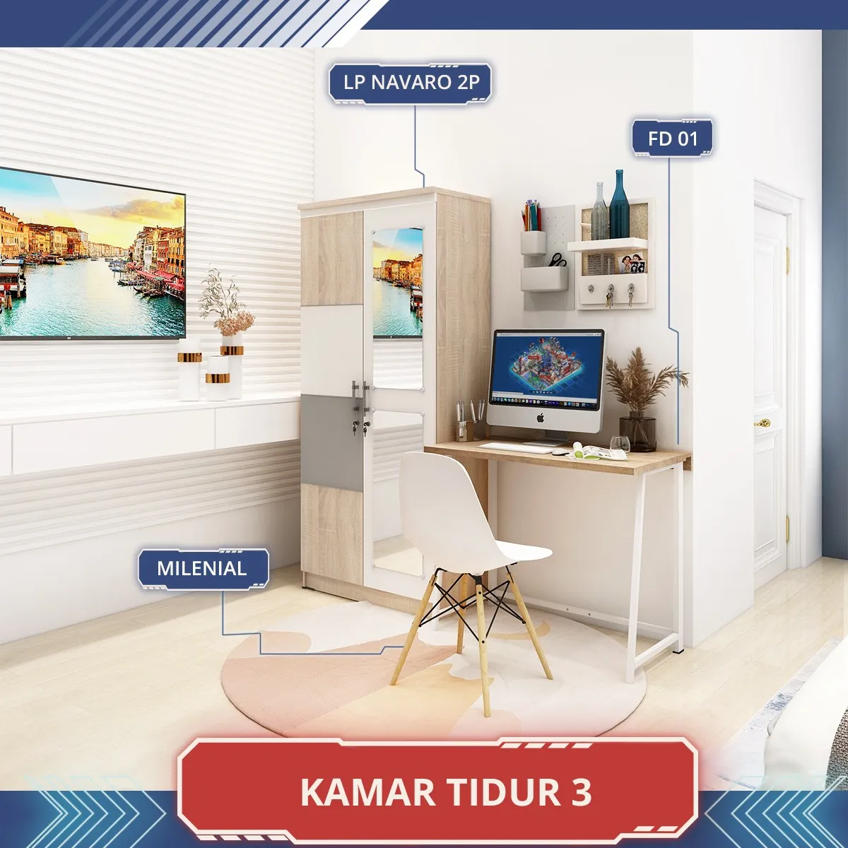 Paket Kamar Tidur Olympic - BD 3