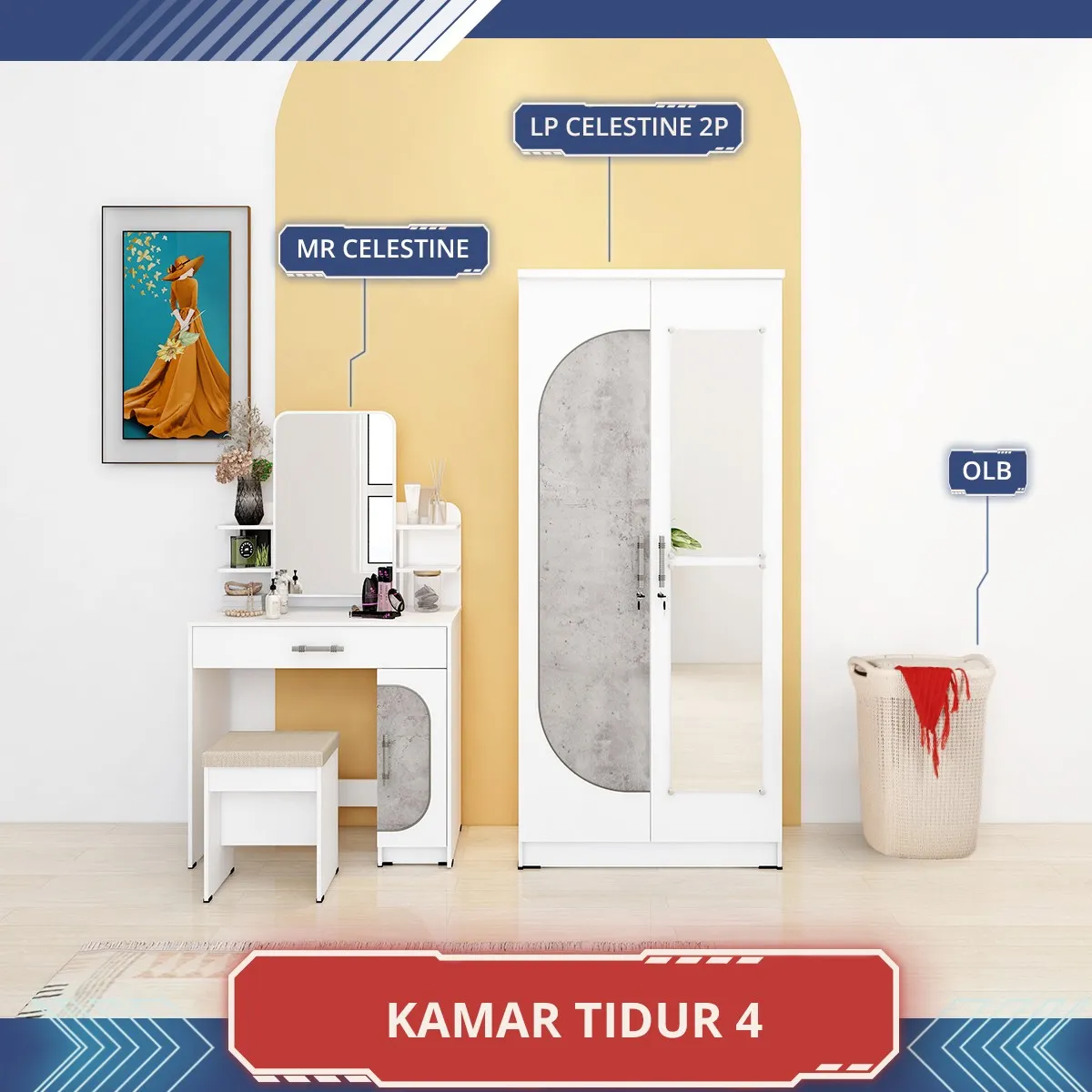 Paket Kamar Tidur Olympic - BD 4