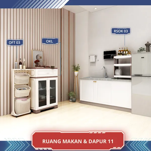 Paket Hemat Dapur / Kitchen Dining Olymplast - Makan Sehat 2
