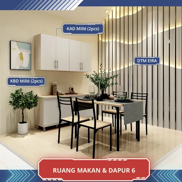Paket Ruang Makan 6 - Olympic Paket Ruang Makan & Dapur