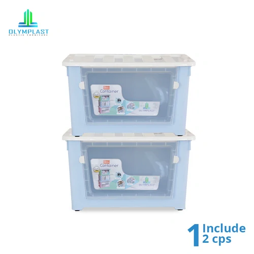 OBC - Kotak Plastik Kontainer Penyimpanan Serbaguna - Olymplast Box Container - 2pcs