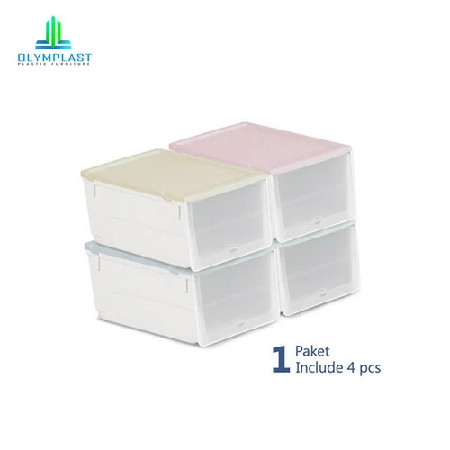 OSB - Kotak Plastik Penyimpanan Serbaguna - Olymplast Storage Box - 4pcs