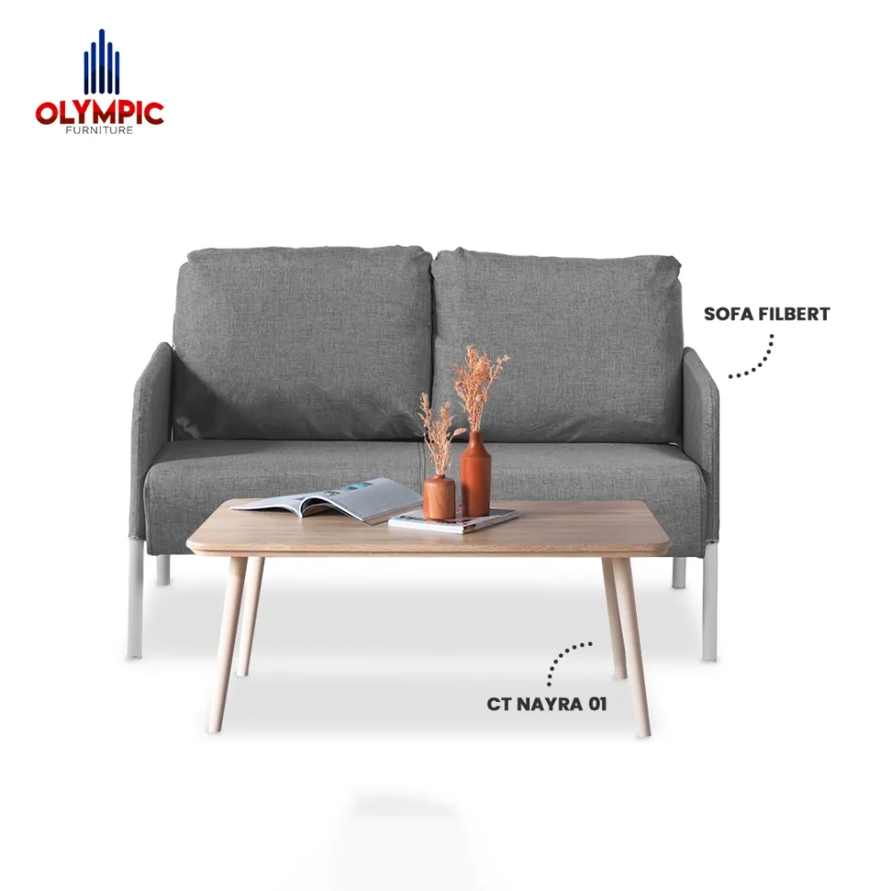 Olympic Paket Sofa Nyaman & Meja Tamu - Sofa Filbert + Coffee Table