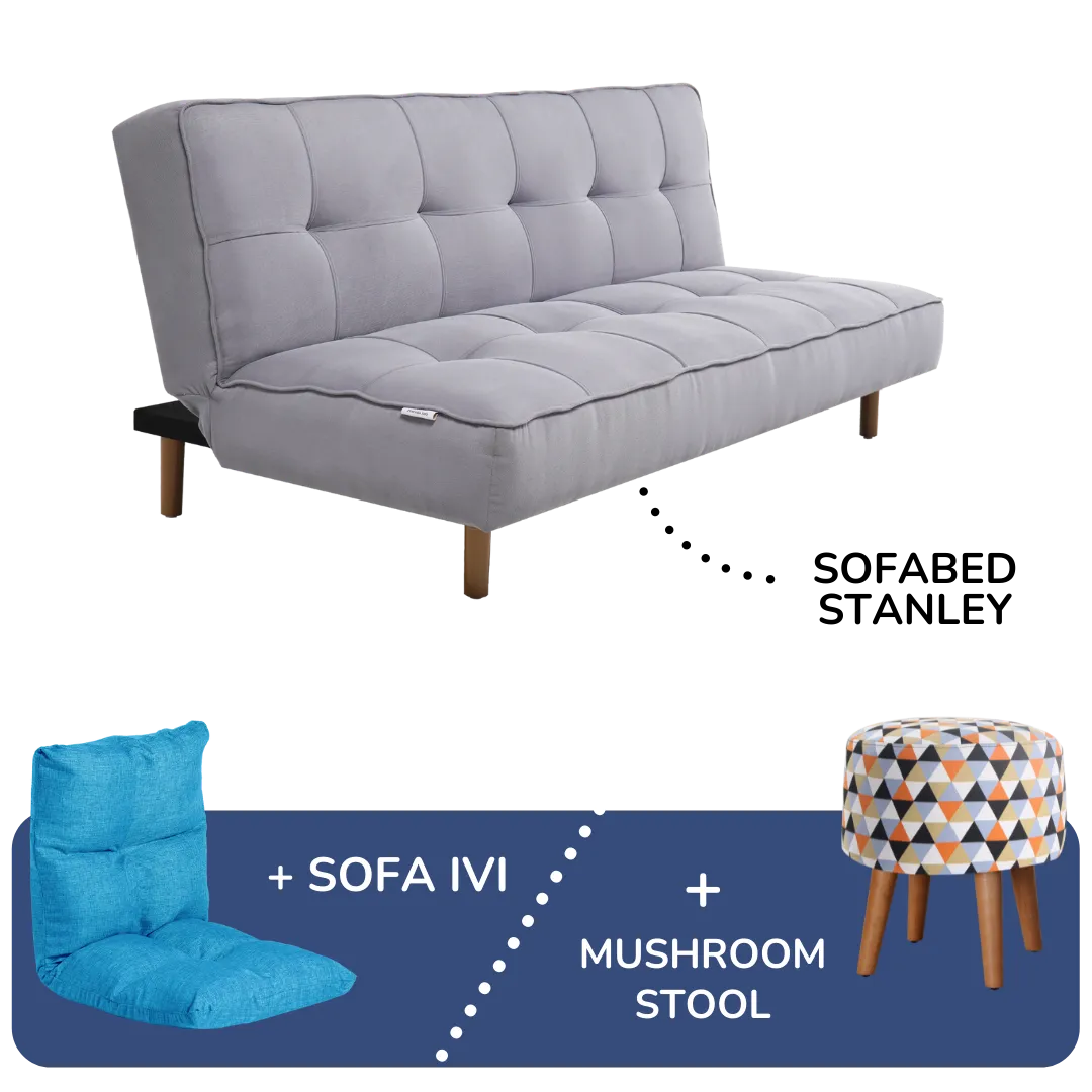 Procella Sofabed Stanley + Sofa IVI / Mushroom Stool