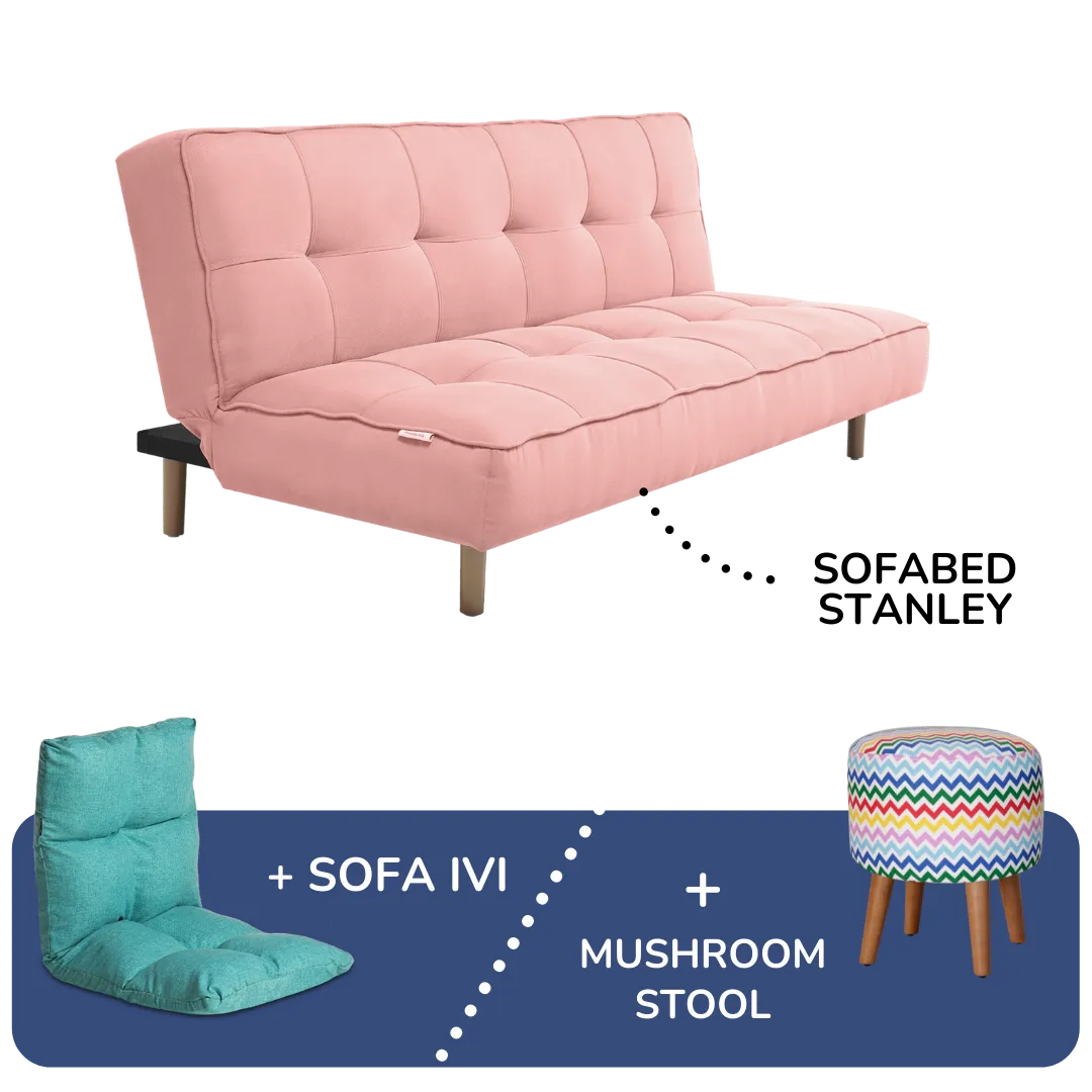 Procella Sofabed Stanley + Sofa IVI / Mushroom Stool