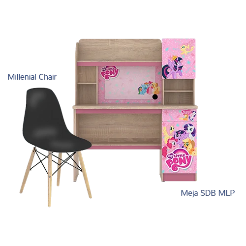 Paket Hemat E - Set Meja Kursi Olympic Olymplast - SDB MLP & Milenial Chair