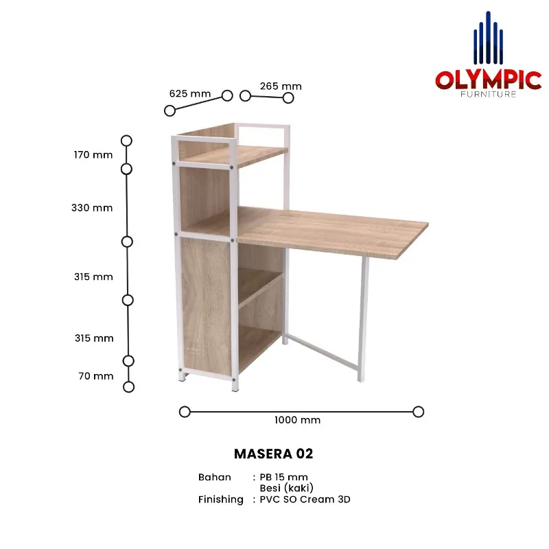 Olympic x Olymplast - New Normal Q Netta - Paket Meja Kursi Masera 02 + Netta gallery 1