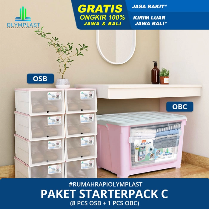 Paket Hemat Starterpack C - Tempat Penyimpanan Oymplast - OBC & OSB 8pcs