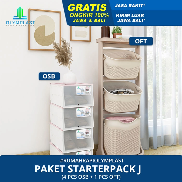 Paket Hemat Starterpack J - Tempat Penyimpanan Oymplast - OFT 03 & OSB 4pcs