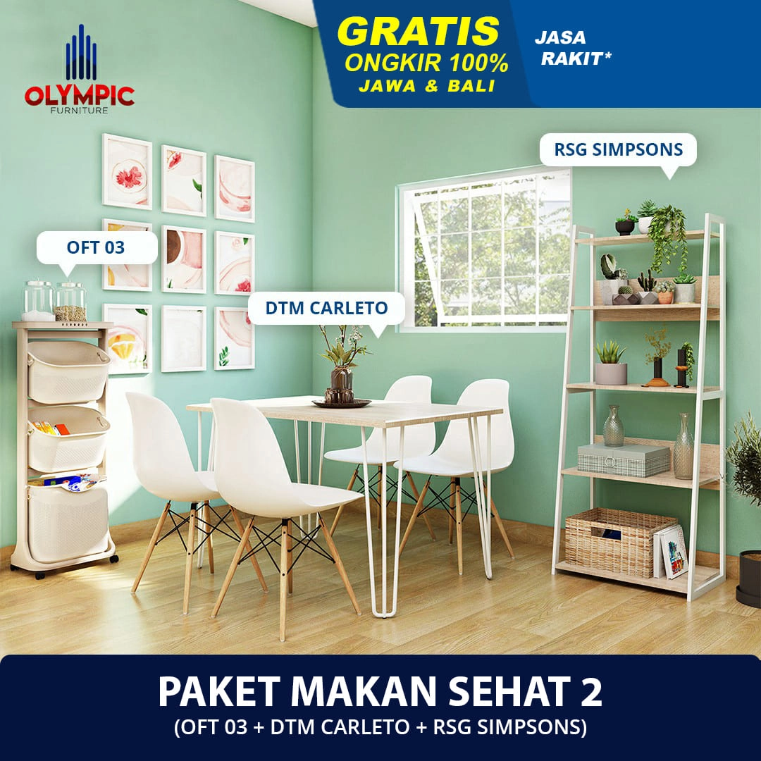 Makan Sehat 2 - Paket Ruang Makan & Dapur Olympic
