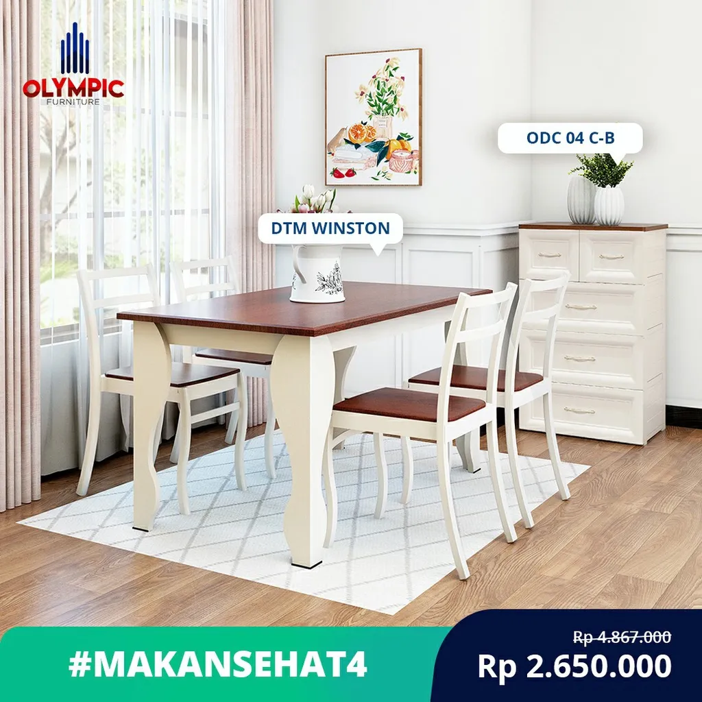 Makan Sehat 4 - Paket Ruang Makan & Dapur Olympic