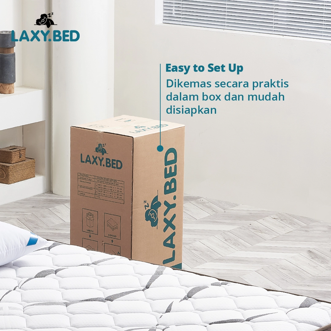 Laxy Bed Springbed Pocket dalam Box - Springbed Vakum gallery 3