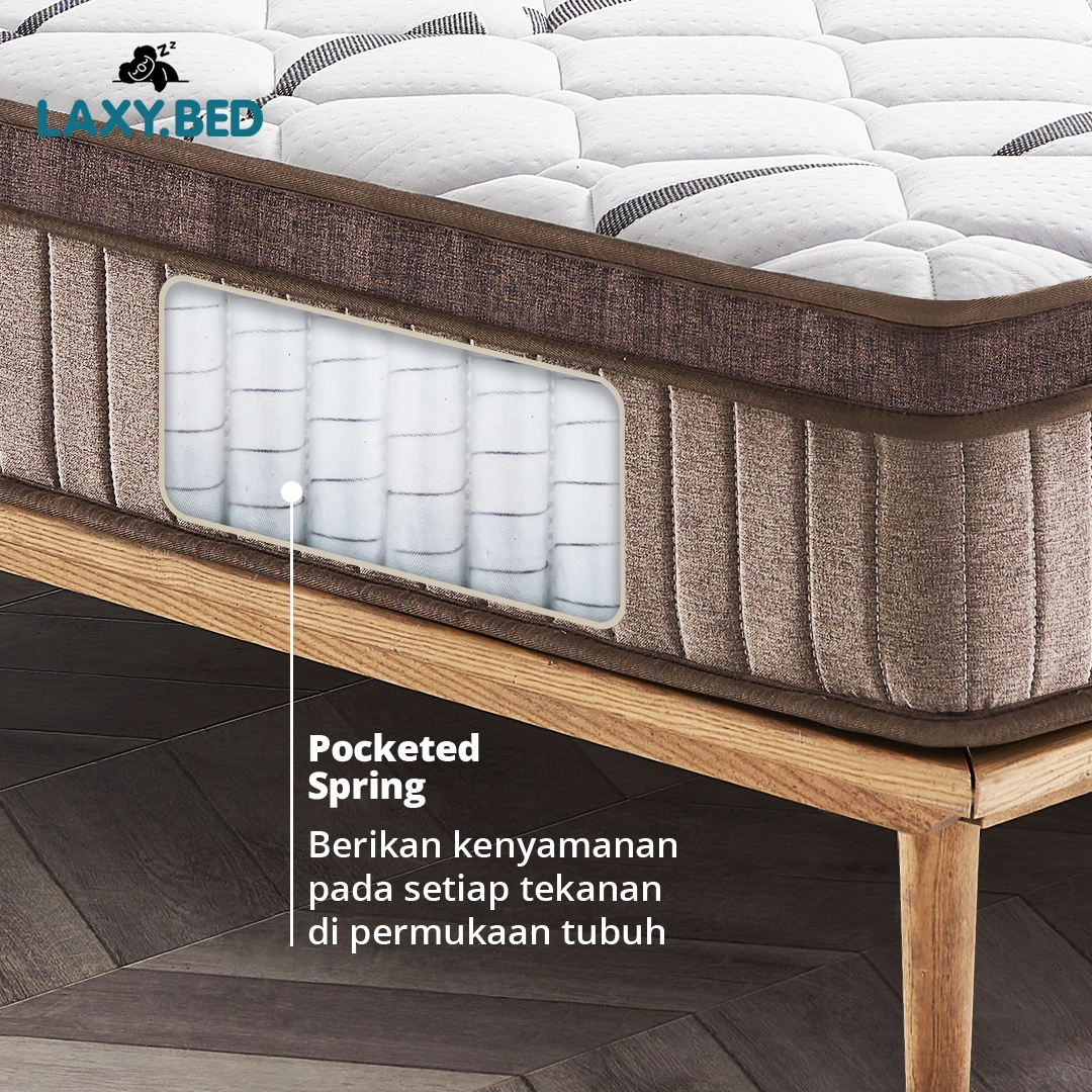 Laxy Bed Springbed Pocket dalam Box - Springbed Vakum gallery 5