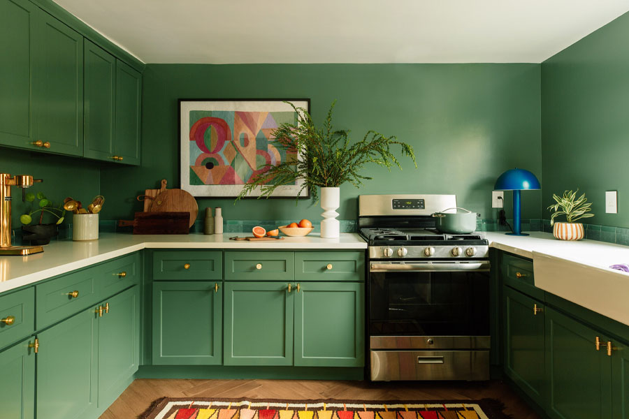 Desain Dapur Sederhana dengan Tanaman Hias