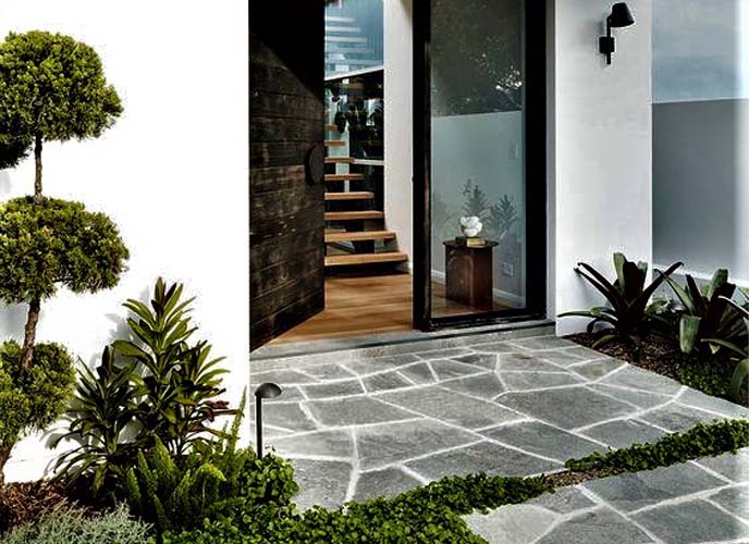 Desain Granit Asimetris Untuk Teras rumah