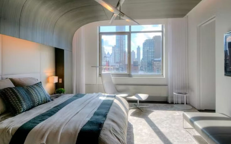 Desain model Plafon Melengkung kamar tidur 3x3