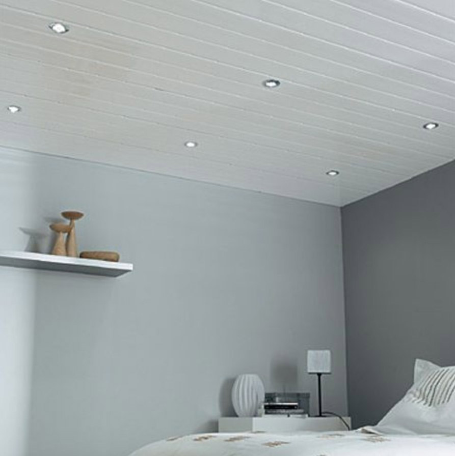 model desain Plafon Kamar Tidur Putih Polos