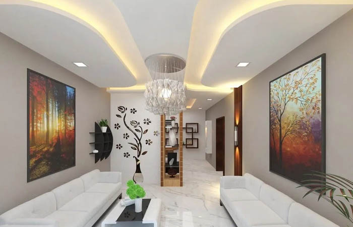 Plafon Ruang Tamu Mewah dan modern