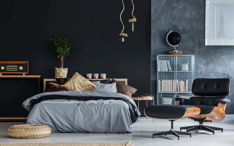 Warna Cat hitam Kamar Aesthetic