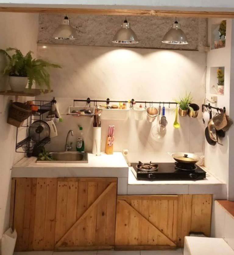 dapur elegan minimalist tidak membutuhkan ruang banyak