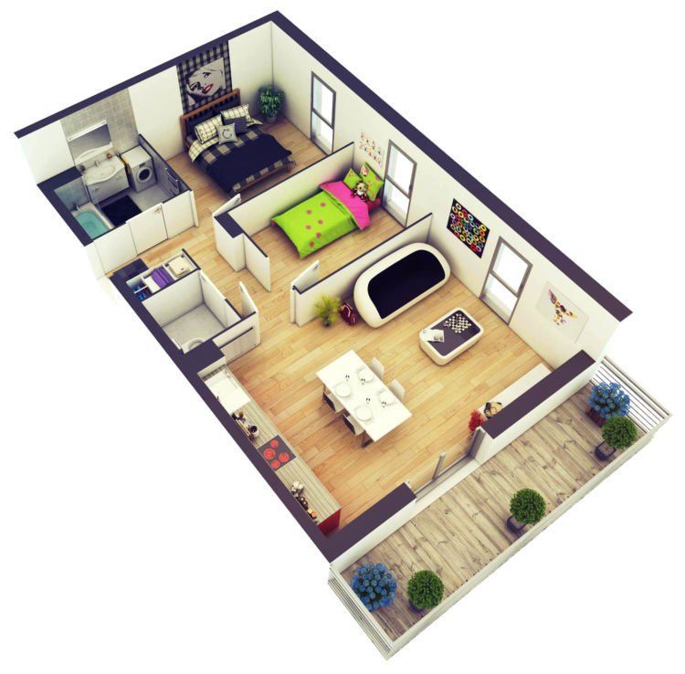 denah rumah 7x10 2 kamar tidur Persiapkan Calon Kamar Anak