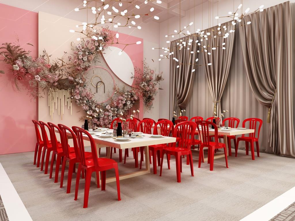 Desain interior rumah makan mewah olympic custom furniture