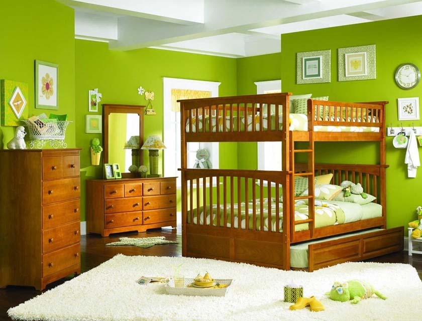 Kamar Anak Laki-Laki Warna Cat Hijau