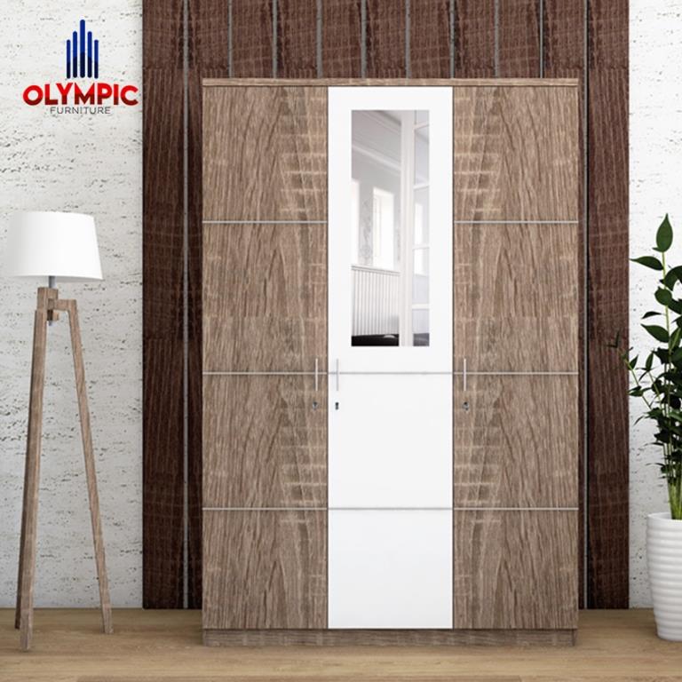 Lemari Pakaian Olympic Modern 3 Pintu Alphin