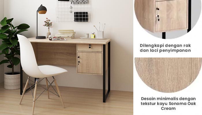 meja kerja MTS Titan minimalis modern olympic