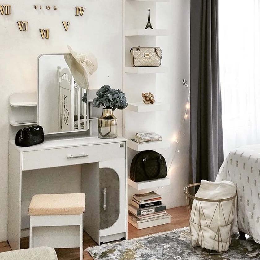 meja rias minimalis olympic furniture mr celestine