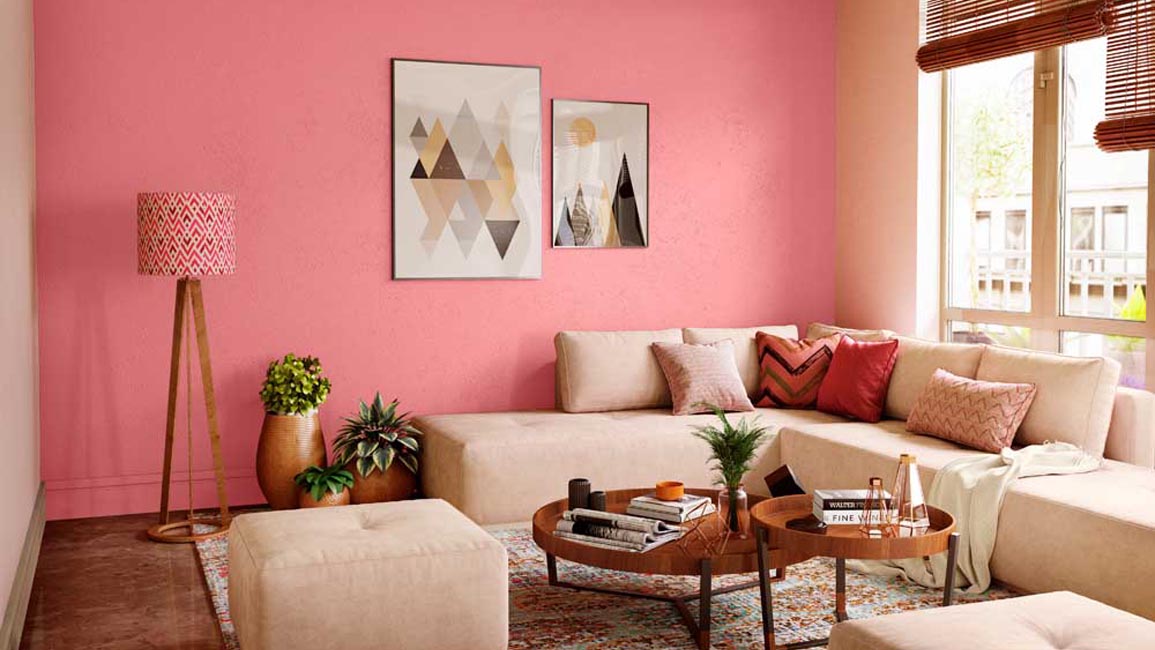 warna Tembok Rumah Pink lebaran minimalis