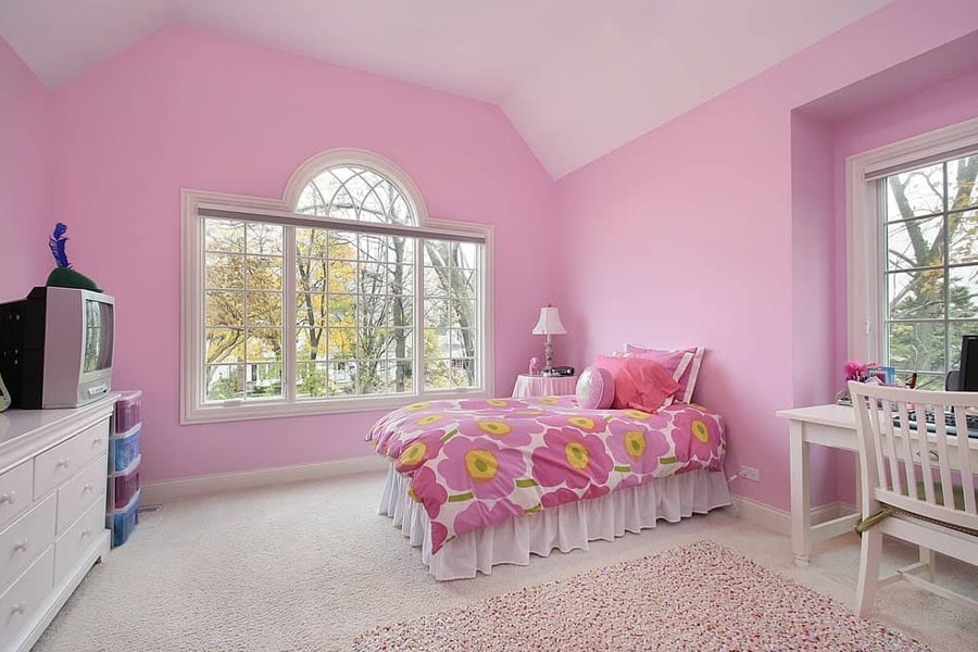 warna kamar perempuan Pink Pastel