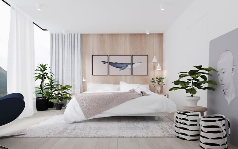 Dinding Warna Putih untuk kamar estetik
