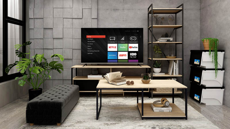 Gunakan Rak TV Minimalist agar tetap rapi