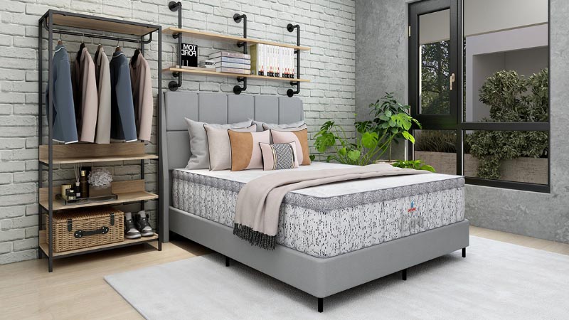 Kamar Industrial warna Putih menarik