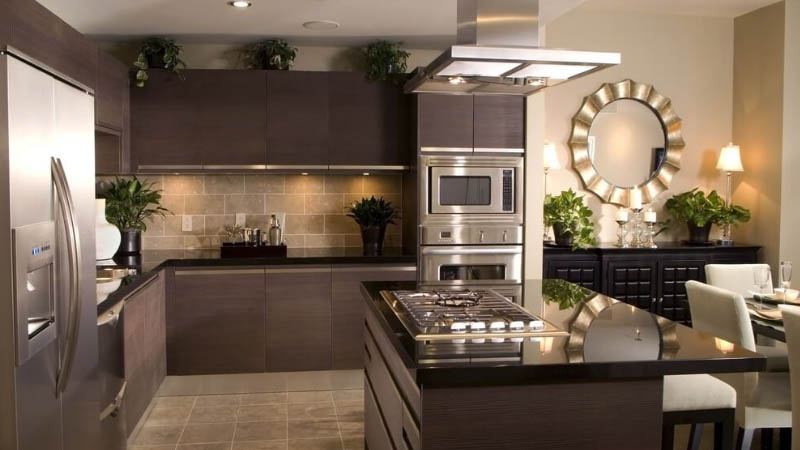 Kitchen Set minimalis Gelap Cantik 2023