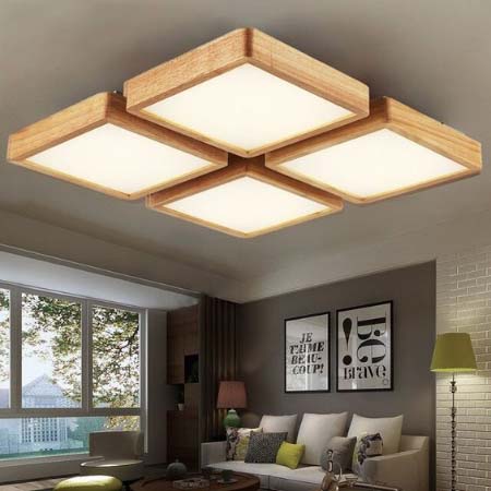 Plafon Ruang Tamu Minimalis Ukuran 3x3 dengan Lampu LED