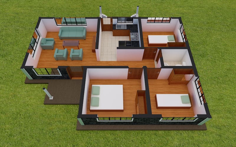 Rumah 7x9 Minimalis Simple
