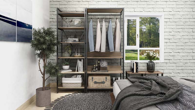 desain Kamar Industrial Berjendela untuk masuknya cahaya